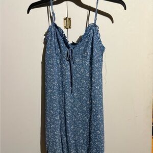 American Eagle Outfitters Blue Floral Camisole Dress